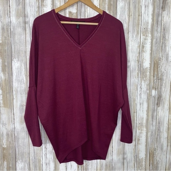 White House Black Market Sweaters - White House Black Market Purple Oversized Sweater